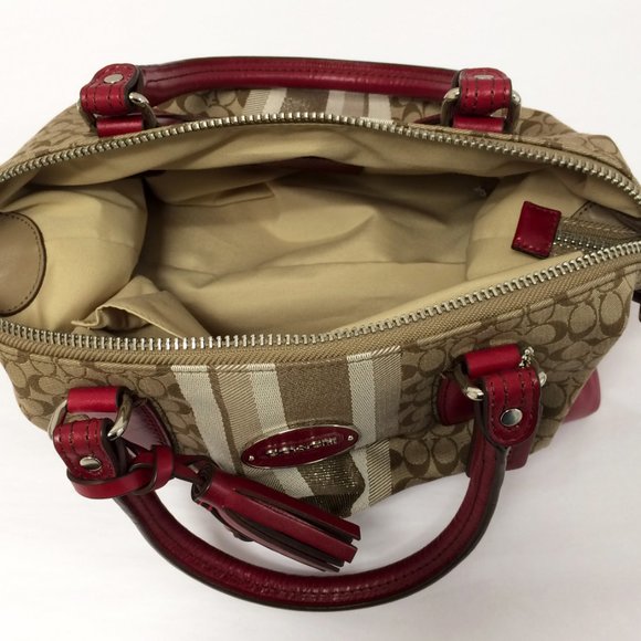 COACH 21154 Red Legacy Molly Satchel - Picture 5 of 11